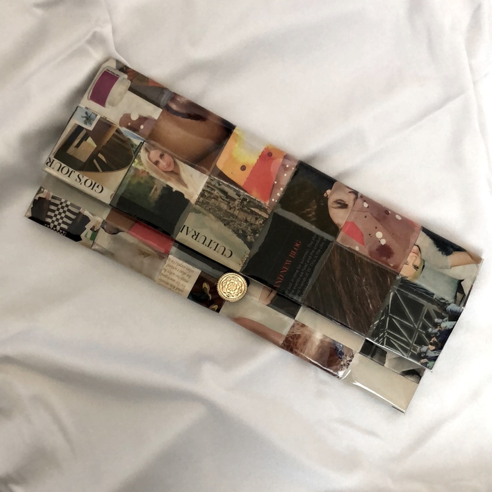Magazine Water Resistant Laminated Wallet Purse